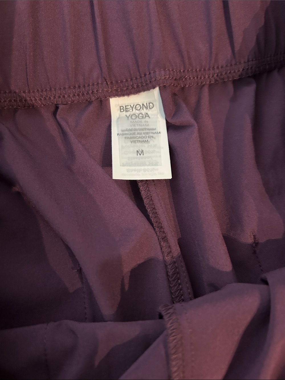 Beyond Yoga Easy Wide Leg Pant in Brilliant BlackBerry - Picture 3 of 3